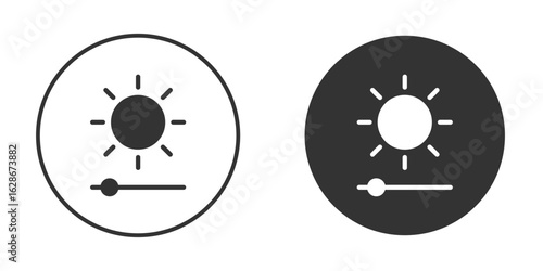 Brightness icon vector design and illustration, graphic design.