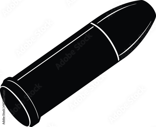 bullet casing on white background.eps