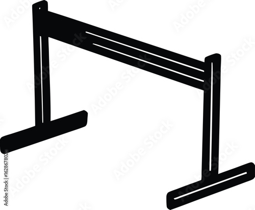 hurdle on white background.eps