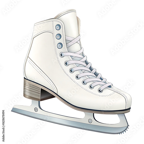 Ice Skate Icon Isolated On White Background
