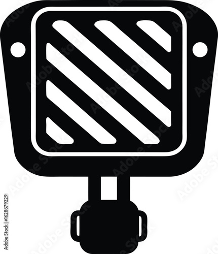 pedal reflector on white background.eps