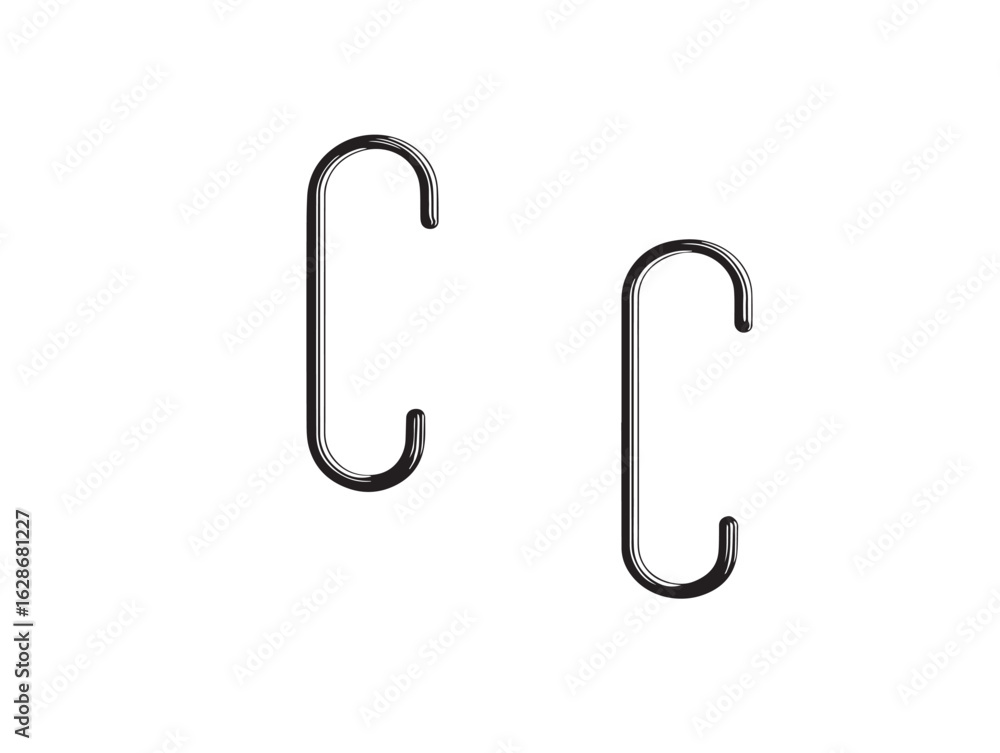 Obraz premium Wall hooks icon in flat modern vector design