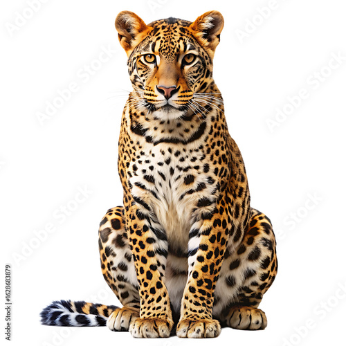 Leopard Print Isolated On White Background