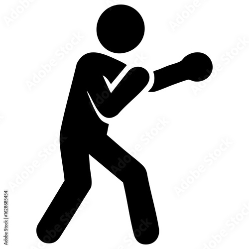 man boxing icon vector