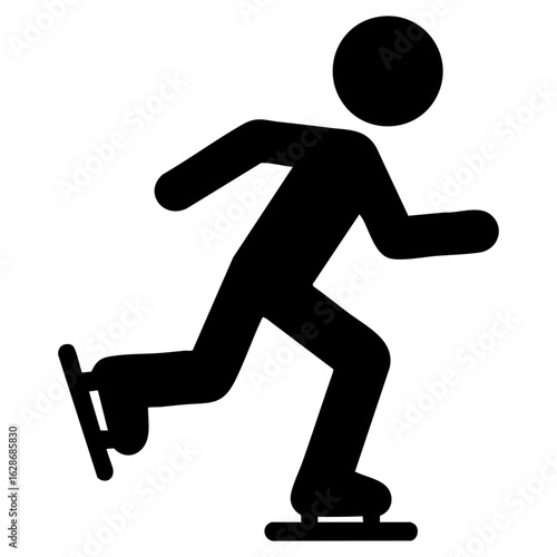 Skating icon vector