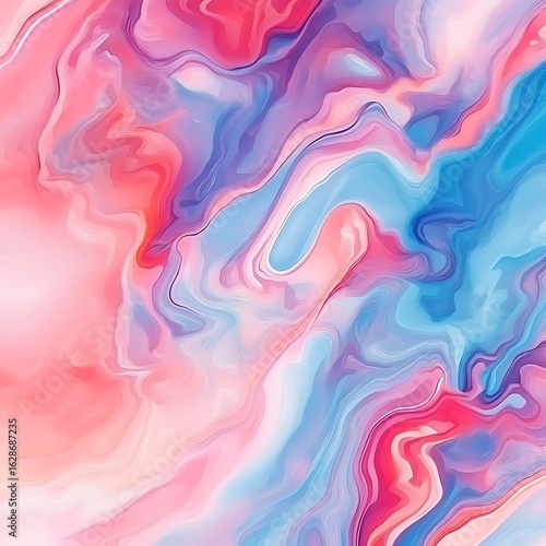 Wallpaper Mural Fluid pastel swirl in pink purple blue gradients high resolution picture Torontodigital.ca