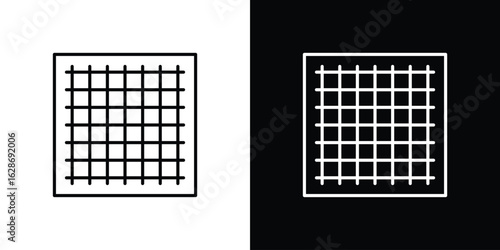 Grid icon. Thin line customizable illustration.