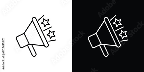 Clouds icon. Thin line customizable illustration.