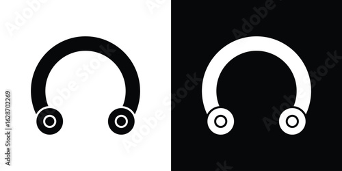 Piercing icon flat vectors. set of silhouette vectors