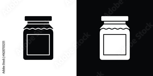 Jam icon flat vectors. set of silhouette vectors