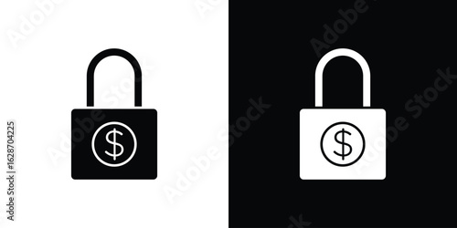 Fixed price icon flat vectors. set of silhouette vectors