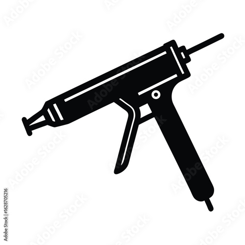 Silhouette of a glue gun tool