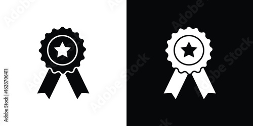 Badge icon flat vectors. set of silhouette vectors