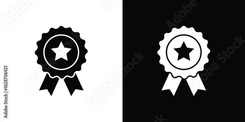 Badge icon flat vectors. set of silhouette vectors