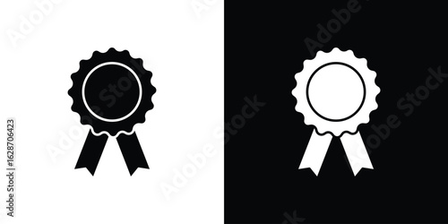 Badge icon flat vectors. set of silhouette vectors