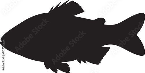 Jungle Perch Vector Silhouette