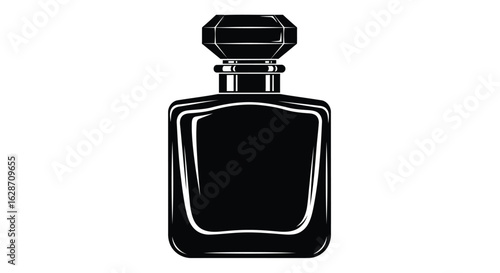 Vector art of luxury perfume bottle isolated on white background