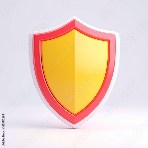 red& yellow shield icon on a white background. Free Download red& yellow shield icon on a white background. - GFXLoad