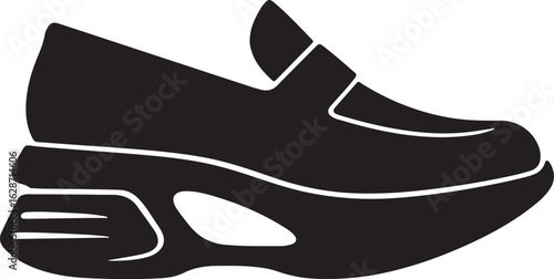 Luxury slip-on loafer minimalist vector design