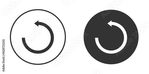 Undo icon for your web mobile application design. Modern flat.