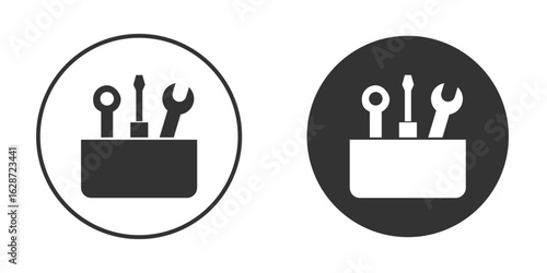 Toolbox icon for your web mobile application design. Modern flat.