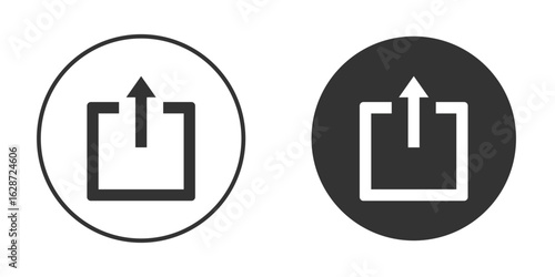 Share icon for your web mobile application design. Modern flat.