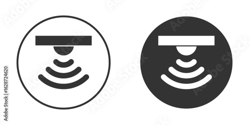 Sensor icon for your web mobile application design. Modern flat.