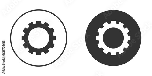 Settings icon for your web mobile application design. Modern flat.