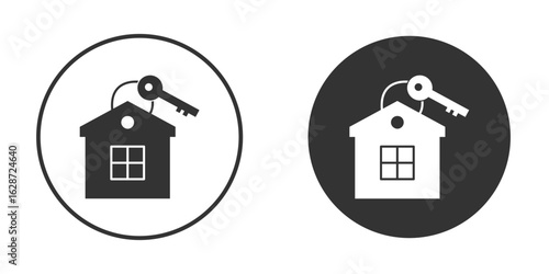 Selling or rent home icon for your web mobile application design. Modern flat.