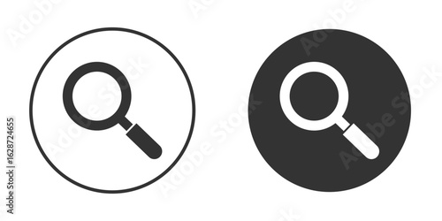 Search icon for your web mobile application design. Modern flat.