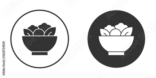 Salad icon for your web mobile application design. Modern flat.