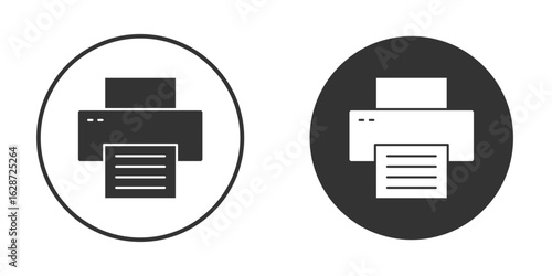 Print icon for your web mobile application design. Modern flat.