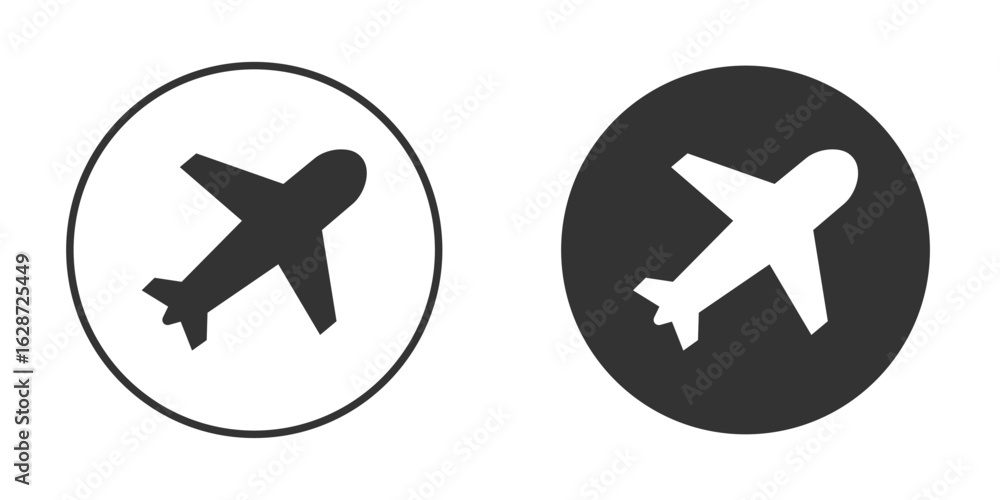 Obraz premium Plane icon for your web mobile application design. Modern flat.