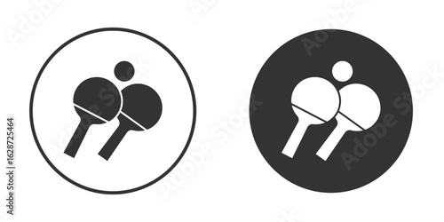 Ping pong icon for your web mobile application design. Modern flat.