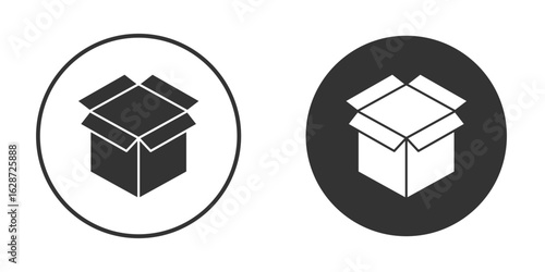 Open box icon for your web mobile application design. Modern flat.