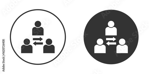 Mediator icon for your web mobile application design. Modern flat.