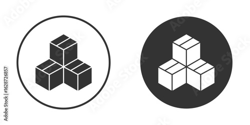 Inventory icon for your web mobile application design. Modern flat.