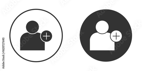 Following icon for your web mobile application design. Modern flat.