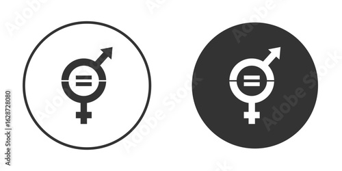 Equality icon for your web mobile application design. Modern flat.