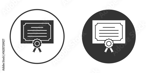 Diploma icon for your web mobile application design. Modern flat.