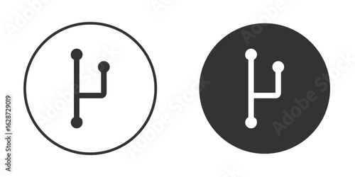 Code branch icon for your web mobile application design. Modern flat.