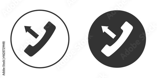 Call outgoing icon for your web mobile application design. Modern flat.