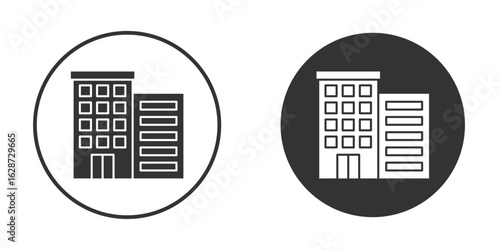 Building icon for your web mobile application design. Modern flat.