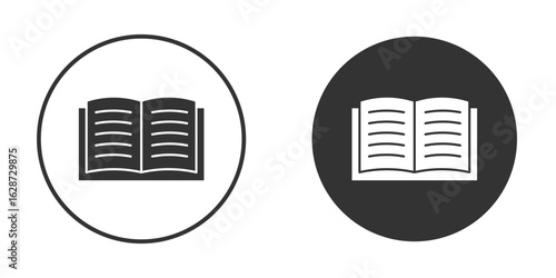Book icon for your web mobile application design. Modern flat.