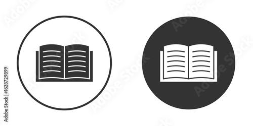 Book icon for your web mobile application design. Modern flat.
