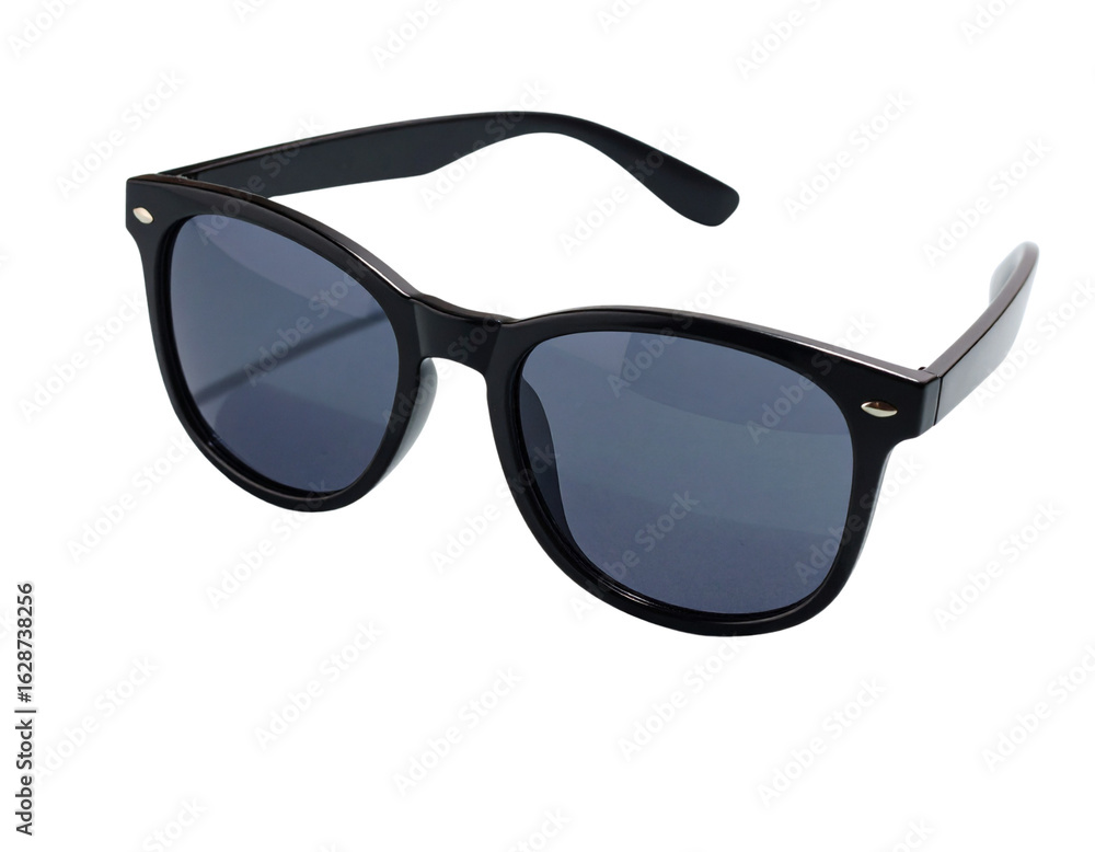 Stylish black sunglasses with dark lenses Stylish black sunglasses with dark lenses
