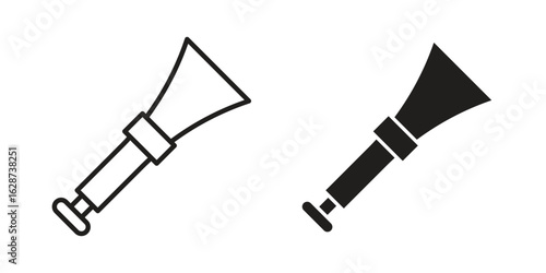 Vuvuzela icon. Sign design in outline and flat style for web
