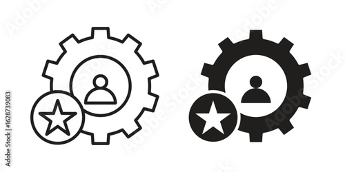 Soft skills icon. Sign design in outline and flat style for web