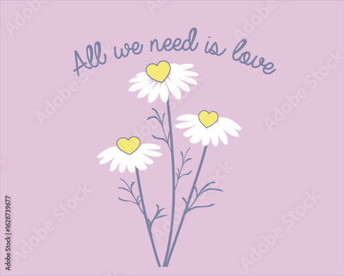 pink flower background daisy vector 