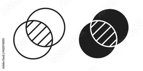 Opacity icon. Sign design in outline and flat style for web